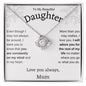 To My Daughter | Constantly on my Mind | Love Knot Necklace | Gift From Mum