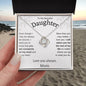To My Daughter | Constantly on my Mind | Love Knot Necklace | Gift From Mum