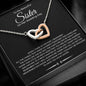 Wedding Day | Little Secrets | Interlocking Hearts Necklace | Black Card