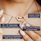 Wedding Day | Little Secrets | Interlocking Hearts Necklace | Black Card