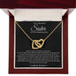 Wedding Day | Little Secrets | Interlocking Hearts Necklace | Black Card