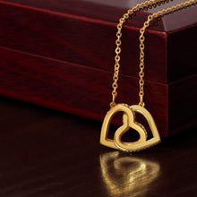 Load image into Gallery viewer, To My Daughter | Believe in Yourself | Interlocking Hearts Necklace | Gift From Mum

