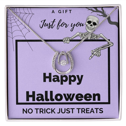 Halloween | No Trick just Treats | Lucky Necklace - Billie Possum