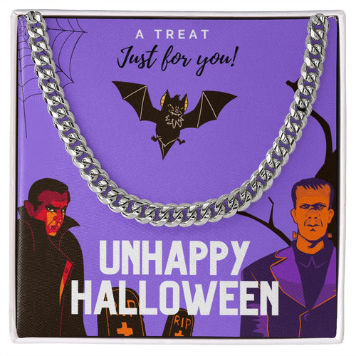 Halloween | Unhappy Halloween | Cuban Link Chain - Billie Possum