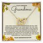 To My Gorgeous Grandma | My Love For You Will Never Die | Gift From Granddaughter | Interlocking Hearts Necklace - Billie Possum