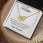 To My Mother | From Daughter | Interlocking Hearts Necklace | Mother's Day