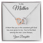 To My Mother | From Daughter | Interlocking Hearts Necklace | Mother's Day