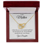To My Mother | From Daughter | Interlocking Hearts Necklace | Mother's Day