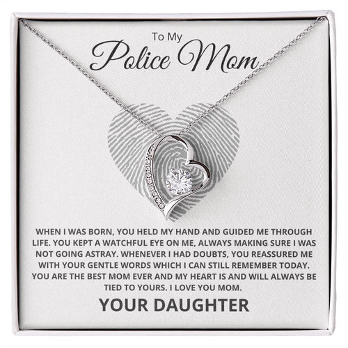 To My Police Mom | You Guided Me Through Life | Forever Love Necklace | Gift from Daughter - Billie Possum
