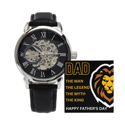 Dad the King | Openwork Watch | Father's day | Gift from Son or Daughter