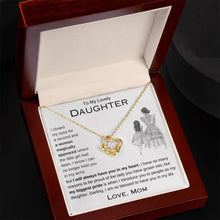 Load image into Gallery viewer, To My Daughter | My Biggest Pride | Love Knot Necklace | Gift From Mom
