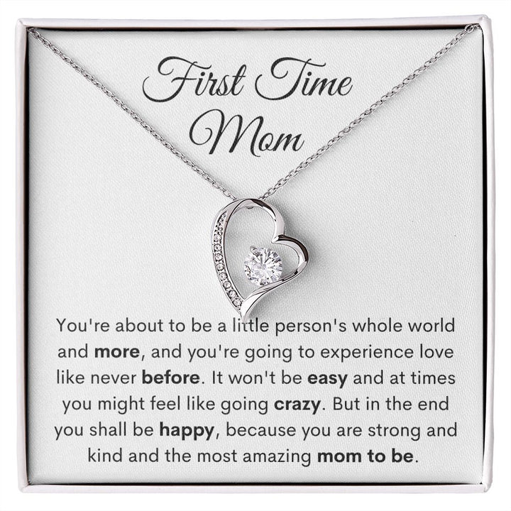 First Time Mom Forever Love Necklace Mother s Day Future Mom